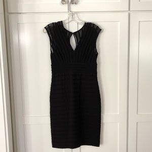 Black Dress with Mesh Detail